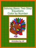 Solving Basic Two Step Equations Color by Number (Distance