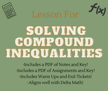 Preview of Solving Compound Inequalities - Lesson
