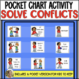 Solving Conflicts Back to School Pocket Chart Activity Kin