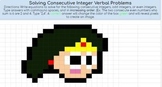 Solving Consecutive Integer Verbal Problems Google Sheets 