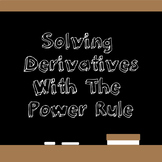 Solving Derivatives Using The Power Rule Worksheet (Answer
