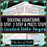 Solving Equation Guided Notes