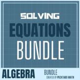 Solving Equations ALGEBRA Growing Bundle (11 Products)