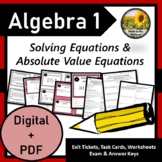 Solving Equations & Absolute Value Bundle⭐Digital + PDF⭐Di