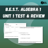 Solving Equations - B.E.S.T. Algebra 1 - Unit 1 Test AND R