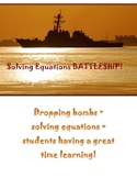 Solving Equations: Battleship!