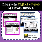 Solving Equations Bundle: Digital + Paper: Google + PDF Resources