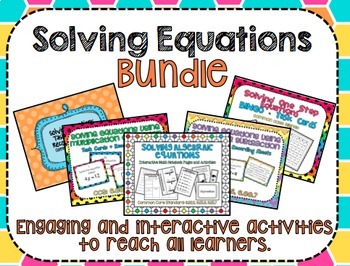 Preview of Solving Equations Bundle