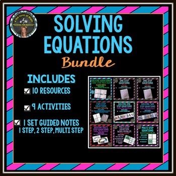 Preview of Solving Equations Bundle