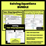 Solving Equations Bundle | Two-Step | Multi-Step with Vari