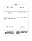 Solving Two Step Equations: Challenge Problems