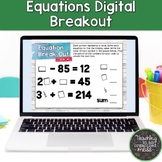 Solving Equations Digital Breakout-Solving Two Step Equati