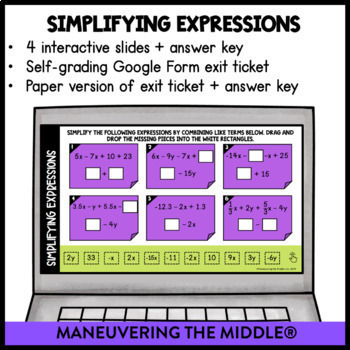 Solving Equations Digital Math Activity Bundle | 7th Grade Math | TpT
