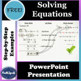 Solving Equations (Distributing & Combining Like Terms)