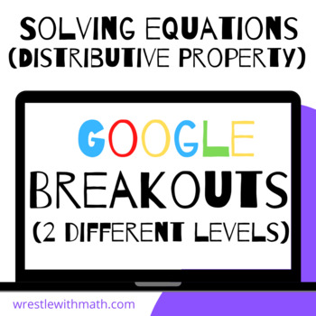 Preview of Solving Equations (Distributive Property) – Two Breakout Activities!