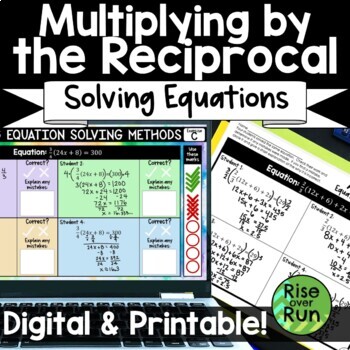 Preview of Solving Equations Error Analysis & Multiplying by the Reciprocal