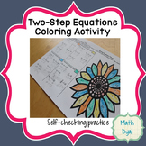 Solving Two-Step Equations Coloring Activity