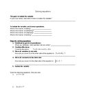Solving Equations Guided Notes