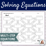 Solving Equations Multi Step Maze Activity