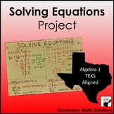 Solving Equations Project