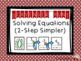 Solving Simpler 2-step Equations Scavenger Hunt