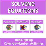 One-Step Two-Step and Multi-Step Equations Spring Math Col