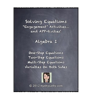 Preview of Solving Equations Unit - Engagement Activities and APP-tivities!