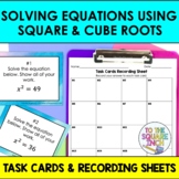 Solving Equations Using Square Roots and Cube Roots Task C