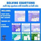 Solving Equations With Variables on Both Sides BUNDLE