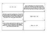 Solving Equations (pre-algebra)