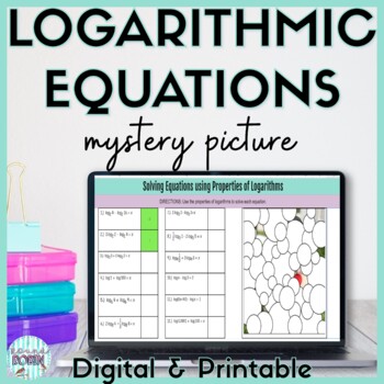 Preview of Solving Equations using Properties of Logarithms Digital Activity