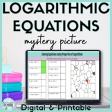 Solving Equations using Properties of Logarithms Digital Activity