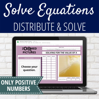 Preview of Solving Equations with Distributive Property