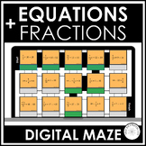 Solving Multi-Step Equations with Fractions Activity