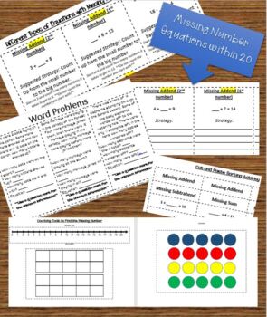 Preview of Solving Equations with Missing Numbers within 20
