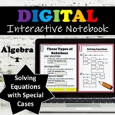 Solving Equations with Special Cases ⭐ Digital Interactive