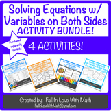 Solving Equations with Variables on Both Sides Activity Bundle!