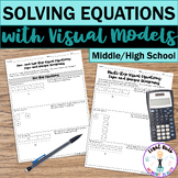 Solving Equations with Visual Models Bundle (Tape and Hang