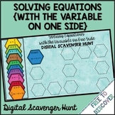 Solving Equations with the Variable on One Side Digital Sc