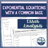 Solving Exponential Equations Rewriting with Common Base E