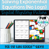 Solving Exponential Equations (no logs) DIGITAL Mystery Picture