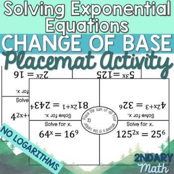 Solving Exponential Equations With Different Bases (video lessons