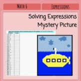 Solving Expressions with Substitution - Mystery Pixel Art 