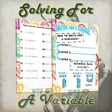 Solving For A Variable- (Guided Notes & Practice)