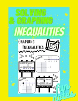 Preview of Solving & Graphing Linear Inequalities Guided Notes