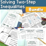 Solving, Graphing, Writing Two-Step Inequalities Bundle