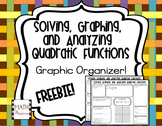 Quadratic Functions Graphic Organizer - Solving, Graphing,
