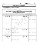 Solving Inequalities