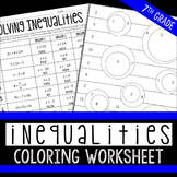 Inequalities Coloring Page