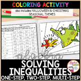 Solving Inequalities Differentiated Coloring Activity